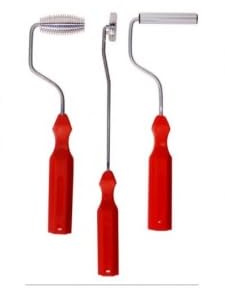 Lot de 3 Rouleaux Débulleurs Aluminium - Qualité Professionnelle pour Résines Polyester et Époxy, Mat de verre et Tissus Techniques