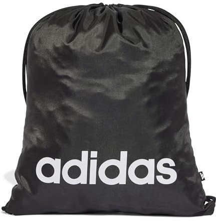 adidas Unisex LINEAR Gymsack, Black/White, One Size