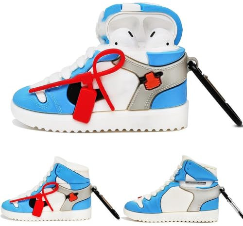 Custodia 3D 1&2 Per Auricolari Bluetooth - Protettiva in Silicone Compatibile Con Cuffie 2/1