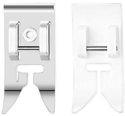 2 Stück Multifunktions Nähmaschinen Nähfuß Universal Teflonfuss Nähmaschine Antihaft Gerader Stichfuß Haushalt Nähfuß Metall Zick Zack Fuß für Meisten Nähmaschinen Inländische Nähmaschinen