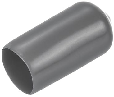 sourcing map 20pcs Rubber End Caps 10mm(3/8) ID Vinyl Bolt Cap Dark Grey | Thread Protectors,pvc round screw protective