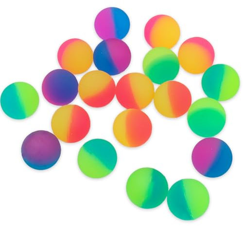 20 Stück Bunt Gummiball, 25mm Flummies für Kinder,Springball Gummiball Hüpfball für Kinder Mitgebsel Kindergeburtstag,Geeignet für Kindergeschenk Werbegeschenke oder Event Party Souvenirs