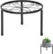 Support de Pot de Fleur, Support à Plantes en Métal, Balcons Tabouret Plante, Support de Fleurs pour L'intérieur, Convient pour Intérieur, Extérieur, Cour, Jardin, Balcon, 21 x 9cm