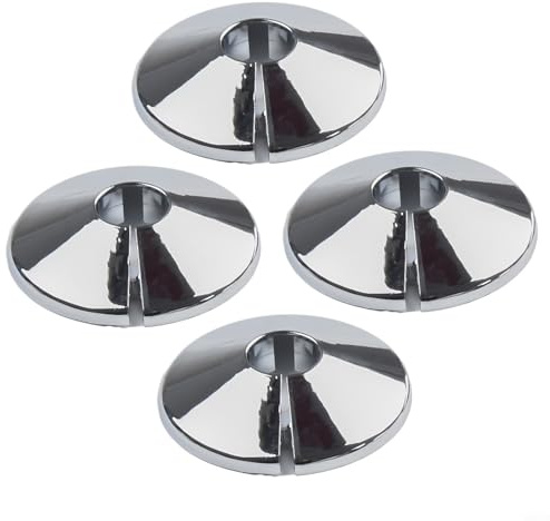 Honseadek Cache-tuyau de radiateur en plastique chromé pour maison, cuisine, chambre (chromé)