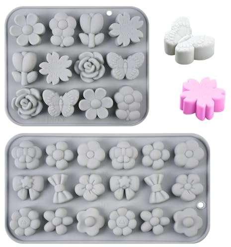 WhizNook moul à fleurs en silicone 2 pièces NoStick Fodat