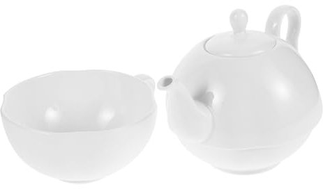 OUNONA Théière avec Tasse en Porcelaine Fine Anglaise, Service à Thé Vintage, 1 Set, Résistance à La Chaleur, pour Cérémonie du Thé Et Pause D’après-midi