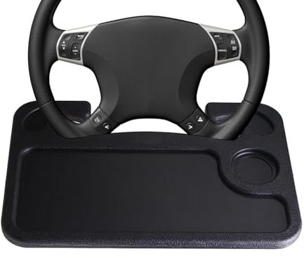 YannnnV12 Auto Tisch Tablett Für Volvo C30 2006-2022,Tisch für Auto Multifunktionaler Lenkradtisch, Essen Lenkrad Schreibtisch,B-Black
