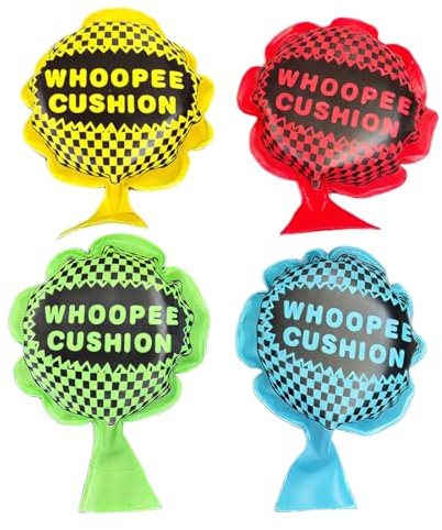 GXGM 4 Pezzi Scorregge finte Cuscino Scorreggione,Divertente Self-Inflating Party Cuscino Divertente Scherzo,10cm