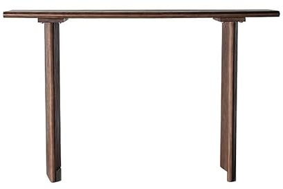 XLIHAWY Konsolentisch Für Den Eingangsbereich, Landhausstil Eingangstisch, Schmal, Lang Sofatisch Hinter Der Couch Für Den Flur Foyer Korridor(Braun,120x35x75cm)