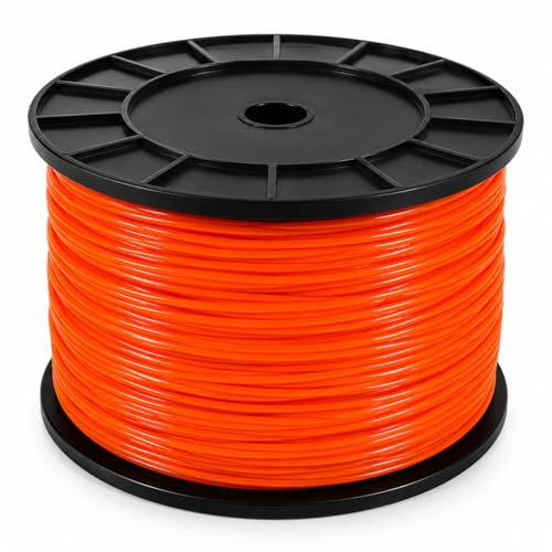 FILO DECESPUGLIATORE QUADRATO 4 mm PROFESSIONALE – Taglio Estremo Alta Resistenza – Nylon Anti Rottura per Rovi, Erba Alta e Uso Intensivo – 120 mt MAXI