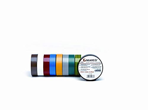 MIARCO 9183 - Cinta aislante de PVC Miarco M15 Negro 50mm x 30m x 0,15mm