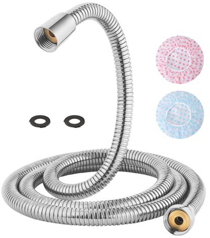 Brauseschlauch für Handheld Duschkopf Verlängerung Ersatzteil, silber, HS150