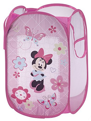 Disney Minnie Mouse Pop Up Hamper, Pink/Aqua