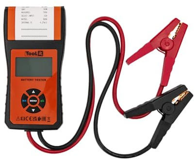 TOOL IT Car battery tester with printer - GYS - PBT 550 - 024199 for testing vehicle batteries, Orange & Black