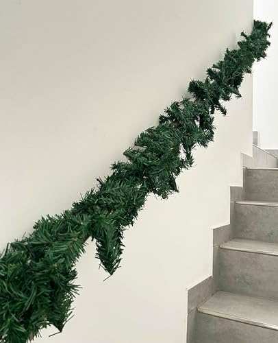 ABC Home | Girlande Tannen-Optik | Weihnachten | 60 LEDs | Flackereffekt | Batterie | 500 cm L