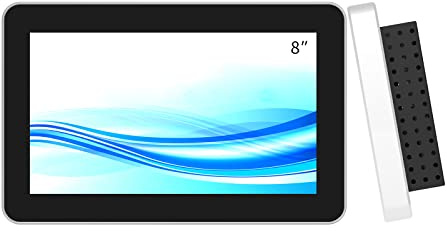 GreenTouch Display touch screen capacitivo multi-punto da 8 pollici, risoluzione 1024 x 600, ingresso HDMI/VGA, cornice argentata