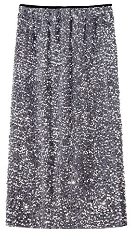 Gonna a matita da donna business rock bodycon paillettes gonna a vita alta glitter gonna lunga gonna estiva a sirena gonna glitter per feste cocktail carnevale costume rave festival rock S-XL,