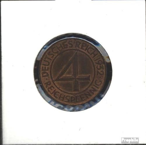 Prophila Collection Deutsches Reich Jägernr: 315 1932 G vorzüglich Bronze vorzüglich 1932 4 Reichspfennig Reichsadler (Münzen für Sammler - kein Zahlungsmittel)