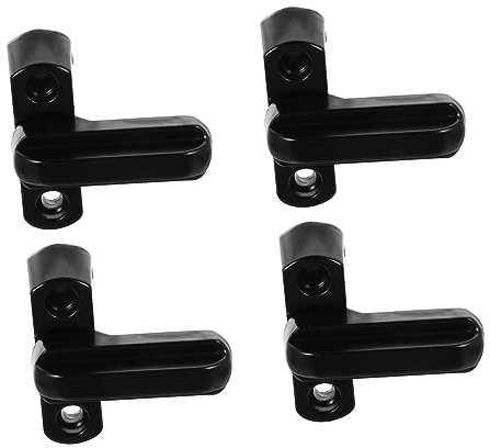 Artibetter 4pièces Serrure t Zinc Pour Fenêtres Verrou De Sécurité Supplémentaire Pour Fenêtres Upvc Et Portes Accessoire De Protection Anti-intrusion Noir