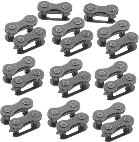 Didiseaon 20pcs Bicycle Chain Link Connector Set Rust-Proof Steel Cycling Chain Repair Tool for Easy Maintenance and Connection for Cyclists and Bike Enthusiasts