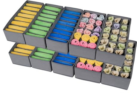Withosent 10 Pezzi HEMNES Organizer per Cassetti, Organizer per Armadio, Divisori per Cassetti Separatori per Cassetti Organizzatore Cassetti, per Calze, Biancheria Intima