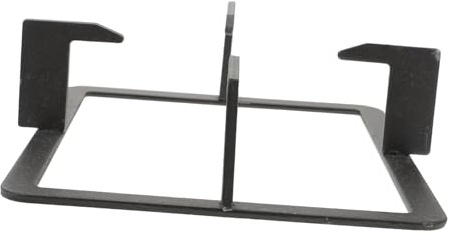 VALICLUD Support de Cuisinière en Fonte Noire, Résistant la Chaleur Froid, Support Carré Antidérapant pour Pot à Lait, Accessoire Pratique pour Ustensiles Cuisine
