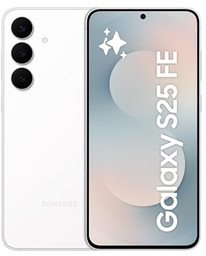 Samsung Galaxy S25 FE 256GB AI Smartphone ohne Vertrag, AI Handy mit Android 15, 8 GB RAM, 256 GB Speicher ohne Simlock Weiß