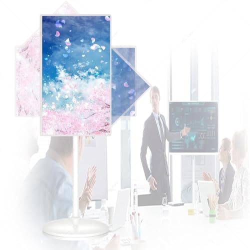 DPLXQPP Téléviseur Tactile Portable 32 Pouces sur Pied Mobile avec roulettes,écran Android 13,Batterie Integrée 16000mah(M2),8+128go,Cadeau Parfait pour Femme,épouse,Maman M1