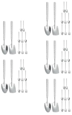 PRETYZOOM 50 Piezas Cucharas de Acero Inoxidable con Diseño Martillado Cucharas Tipo Pala para Postres Helado Café Yogur y Frutas Utensilios de Cocina Versátiles para Servir y