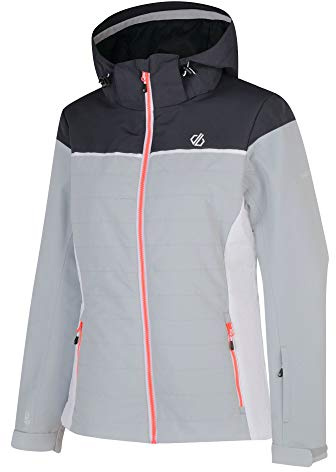Dare 2b Vattentät och andningsbar quiltad siluett skid- och snowboardjacka med hög loft isolering och vattentät med tejpade sömmar Argent Grey/Ebony Grey 6