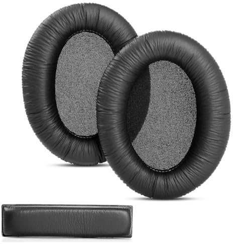 Replacement Ear Pads Cushion Compatible with Sennheiser HD206 HD 206 headphones Earmuffs and Headband (Earpad+Headband)