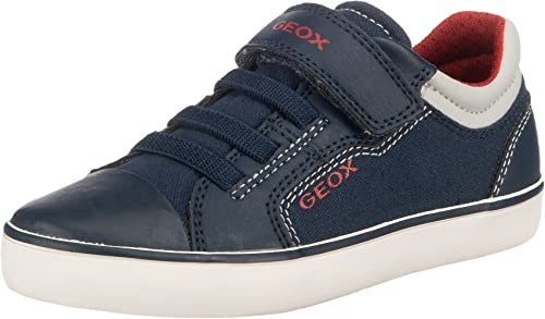 Geox J Gisli Boy A, Zapatillas Niños, Multicolor Navy Red 735, 36 EU