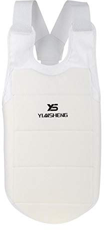 Kuuleyn Chest Guard, Taekwondo Chest Guard, Unisex Adult Child Taekwondo Karate Chest Guard Vest Boxing Karate Breast Protector Accessory, for People Who Train for Taekwondo, Karate(M)