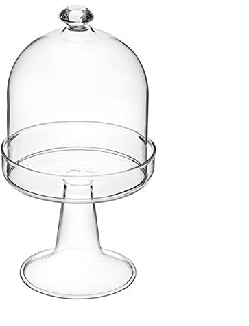 SWEET HOME Alzata Tonda in Vetro soffiato con Campana cod.AC11760LU cm 16h diam.9 by Varotto & Co.