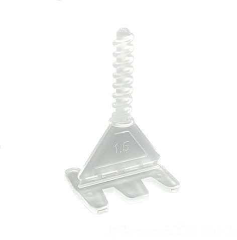 Fliesen-Nivelliersystem 1,5 mm 200 Gewindelaschen 4-17 mm Fliesenstärke Verlegehilfe Fliesen Verlegesystem