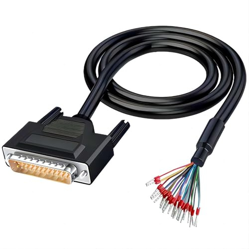 3 Meters DB25 männliches RS232 25 Pin serielles Verlängerungskabel | RS232 D-SUB, DB25 Seriell zu 25 Bare Wire, Breakout Board Connector