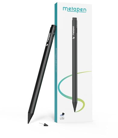 Metapen USI 2.0 Stylus Pen G1 for Fire Max 11 (2023 Release), USB-C Fast Charging, 4096 Pressure Pen for Google Pixel Tablet, Amazon Fire HD 10 (13th Gen, 2023 Release), Lenovo/HP/Acer Chromebook