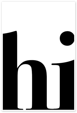Posterlounge Hi Poster | 70 x 100 cm von aemmi Schwarz-Weiß Wandbilder Wanddeko