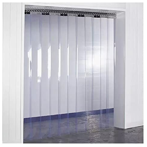 Transparenter Tür-Streifenvorhang aus PVC-Kunststoff, energiesparender Streifenvorhang, ideal für Sub-Zero-Kühlhäuser/Gefrierschränke, Gefrierschränke, Metzger, Kühlhäuser, Gefrierschränke,
