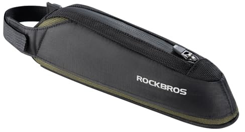ROCKBROS Borsa Telaio Bici, Borsa Tubo Superiore, Borsello Triangolo Bicicletta, Grande Capacità, Adatto per MTB, Bici da Corsa, Gravel, Facile Installazione, 3 Modalità