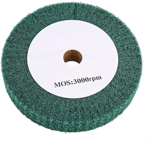 Disco abrasivo in nylon per superfici in metallo e legno da 15,2 cm, per pulizia e lucidatura, 150 x 50 cm, colore: rosso