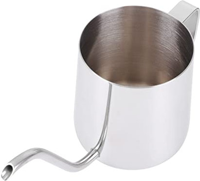 ULTECHNOVO Cafetera De Vertido Manual De Acero Inoxidable Boca Larga y Estrecha Hogar Tienda Hervidor De Lata De Coctelera Para Jarra Para Cafe