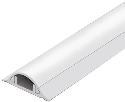Goulotte Electrique Exterieur, Cache Cable Sol, Imperméables et Antistatiques, Adaptés aux Bureaux, Écoles et Cours(100x2.3x0.8cm/39x0.9x0.3in)