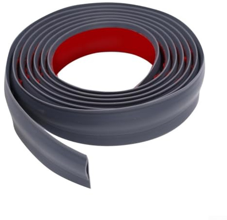 Bordo in gomma, strisce decorative flessibili per giunzione, per compensato, vetro, parti flessibili e lamiere (grigio)