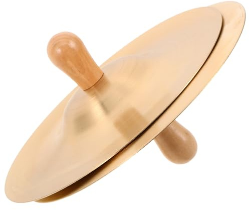 Abaodam Instrumentos de Percusión para Platillos de Dedo de Latón de Gong de Latón para Prácticas de Percusión Infantil Fiestas de Bailarinas