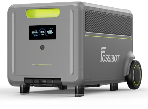 FOSSiBOT FB5222 LiFePO4 Extra batteri, kapacitet på 522 Wh, USV, avbrottsfri strömförsörjning för industriellt arbete hemma, strömavbrott,