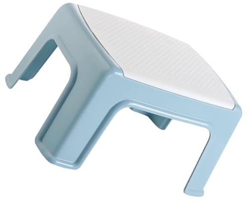 MOTHNUR Tabouret en Plastique Petit Léger et Portable 30X20X16 CM Bleu Ciel Repose-Pieds Sûr pour Bébés et Garçon et Filles pour Salle de Bain et Usage Domestique