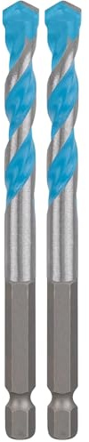 Bosch 1x EXPERT HEX-9 MultiConstruction Drill Bit (for Concrete, Soft tiles, Ø 8.00 mm, Professional Accessory Impact Drill/Driver, Rotary Drill/Drivers) (Pack of 2)