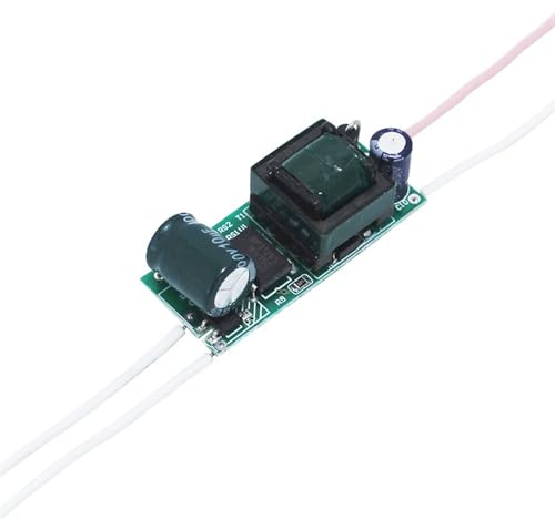 6 unids/lote (8-12) x 1W Controlador Led for lámpara de luz E27/GU10/E14, foco, transformadores de iluminación, fuente de alimentación de 8W -12W