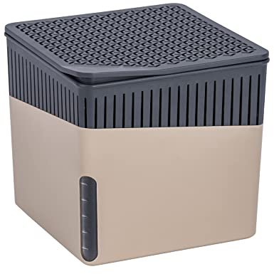 Wenko 50232100 Deumidificatore Cube 500 G Deumidificatore capacità 0.8 L, Beige